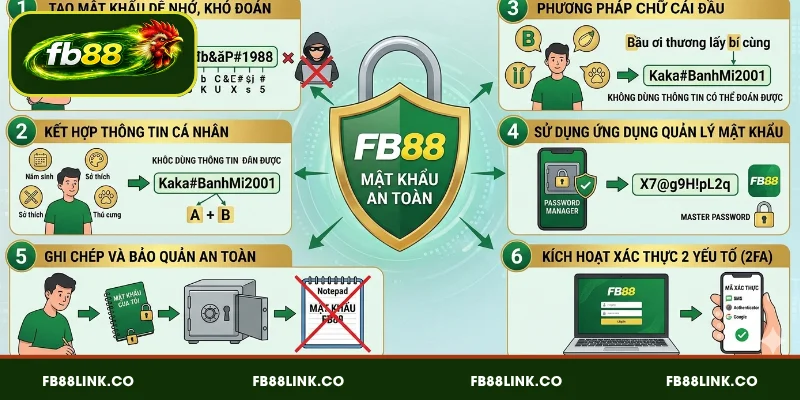 Phương pháp tránh quên mật khẩu FB88